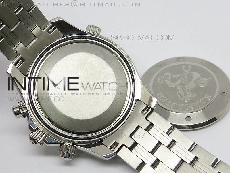Seamaster 300m Chrono SS B50 Blue Dial on SS Bracelet A7750