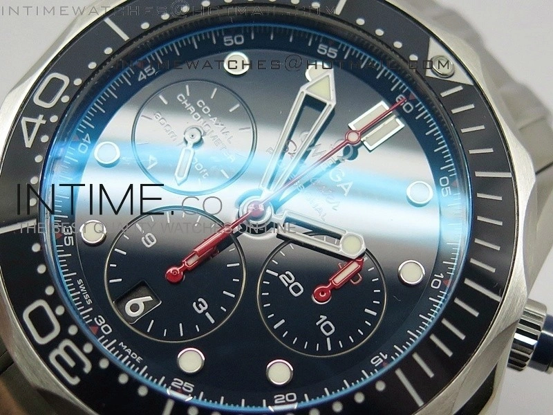 Seamaster 300m Diver SS Blue Dial Blue Bezel on SS Bracelet A7750