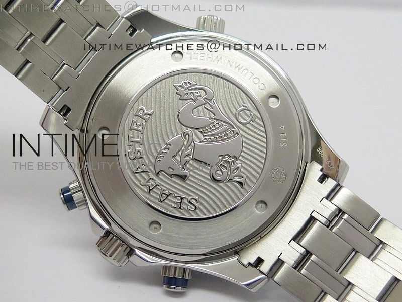 Seamaster 300m Diver SS Blue Dial Blue Bezel on SS Bracelet A7750