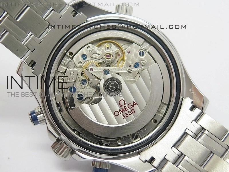 Seamaster 300m Diver SS Blue Dial Blue Bezel on SS Bracelet A7750