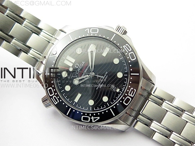 Seamaster Diver 300M B50F Black Ceramic Black Dial on SS Bracelet A8800