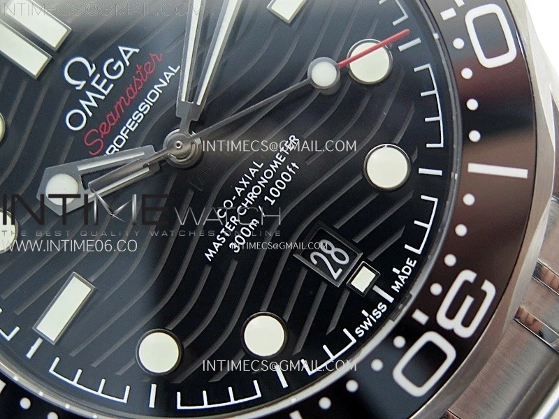 Seamaster Diver 300M B50F Black Ceramic Black Dial on SS Bracelet A8800