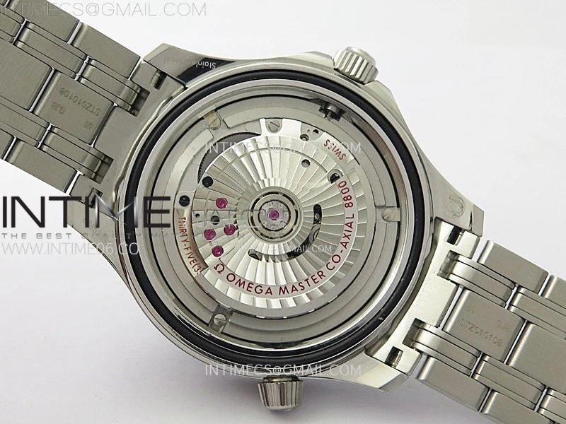 Seamaster Diver 300M B50F Black Ceramic White Dial on SS Bracelet A8800