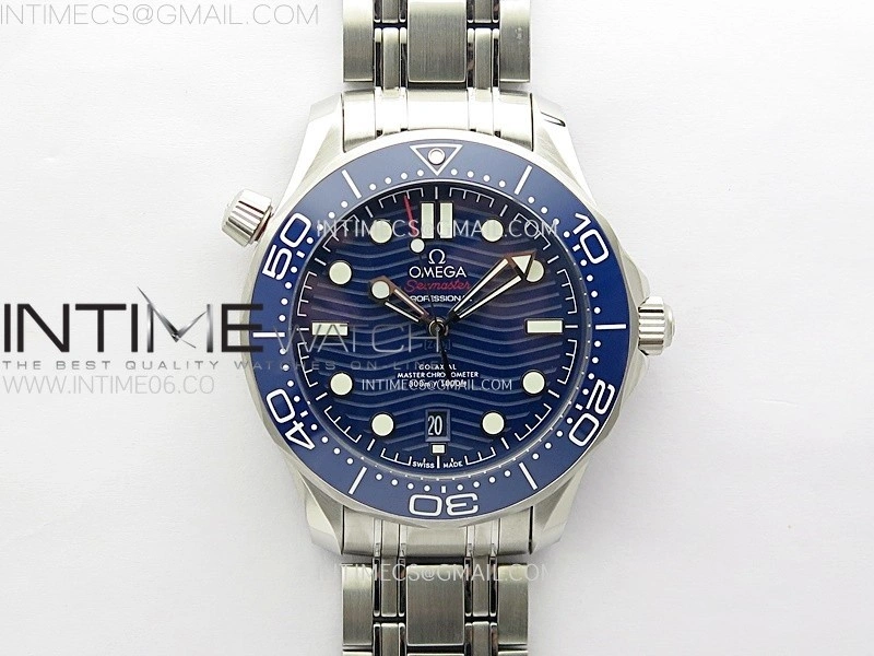 Seamaster Diver 300M B50F Blue Ceramic Blue Dial on SS Bracelet A8800