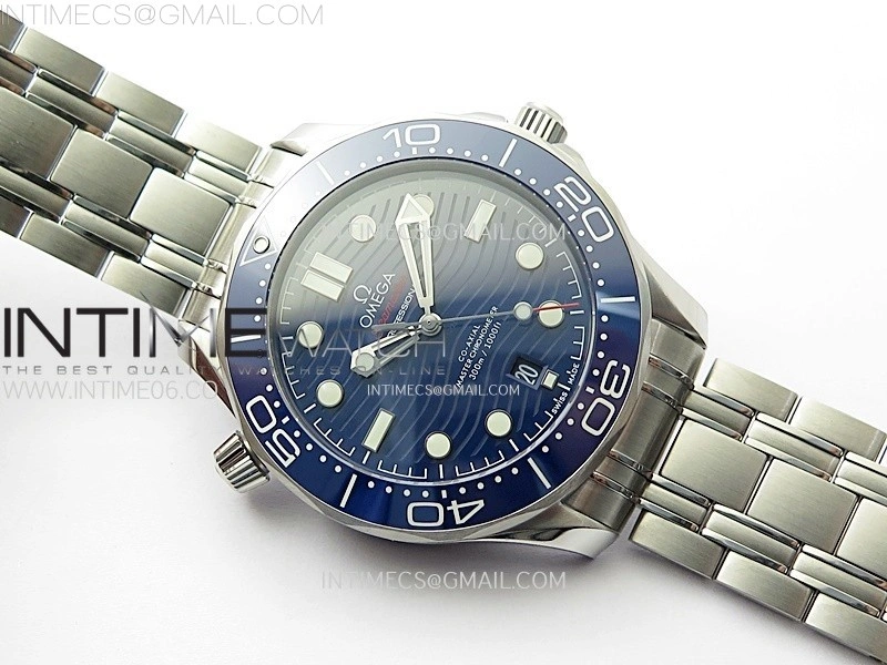 Seamaster Diver 300M B50F Blue Ceramic Blue Dial on SS Bracelet A8800