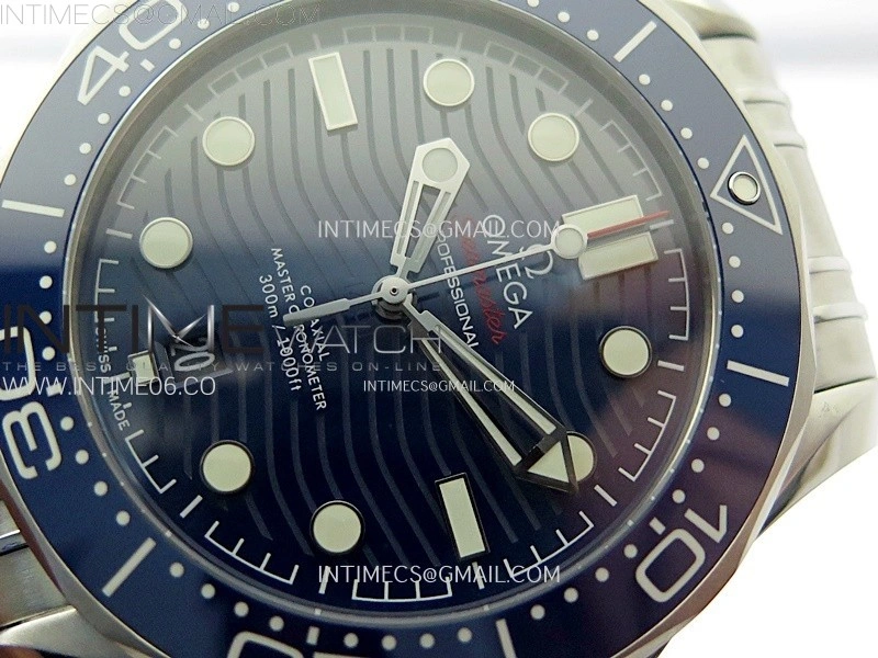 Seamaster Diver 300M B50F Blue Ceramic Blue Dial on SS Bracelet A8800