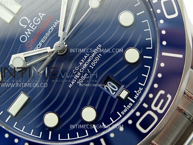 Seamaster Diver 300M B50F Blue Ceramic Blue Dial on SS Bracelet A8800