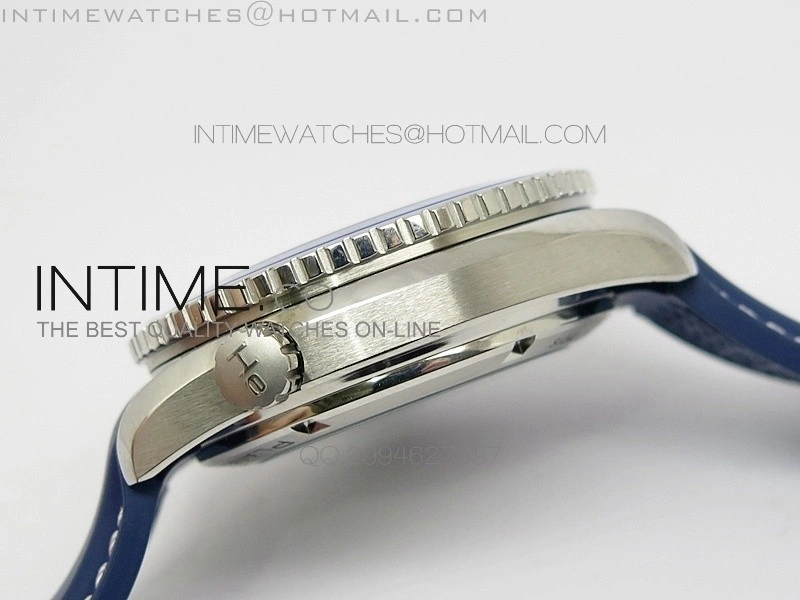 Seamaster GMT 600M Blue Dial SS On Blue Rubber Strap On A8605