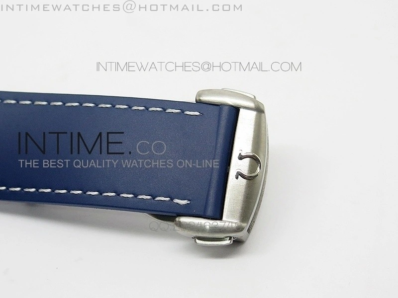 Seamaster GMT 600M Blue Dial SS On Blue Rubber Strap On A8605