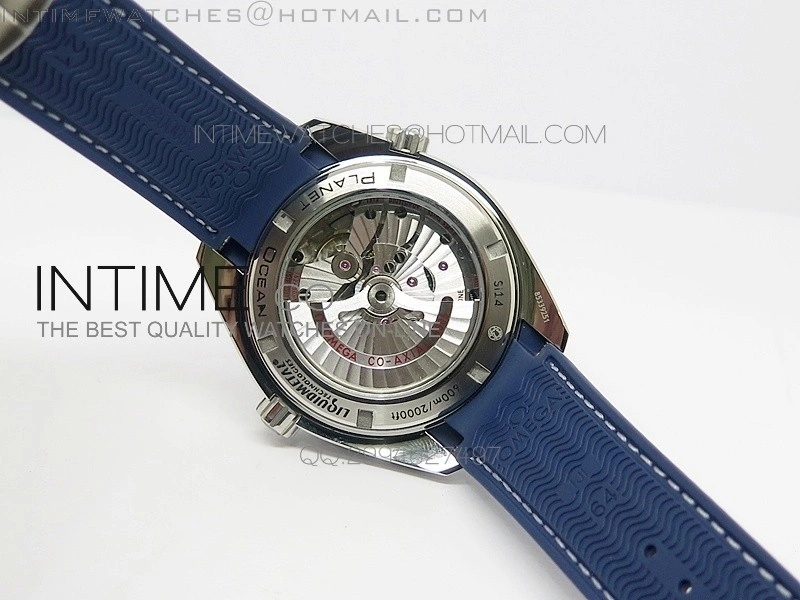 Seamaster GMT 600M Blue Dial SS On Blue Rubber Strap On A8605