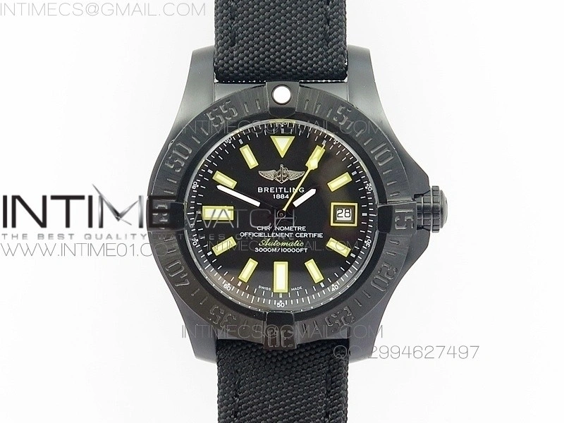 Seawolf DLC Best Edition SuperLumed Black Dial on Nylon Strap A2836
