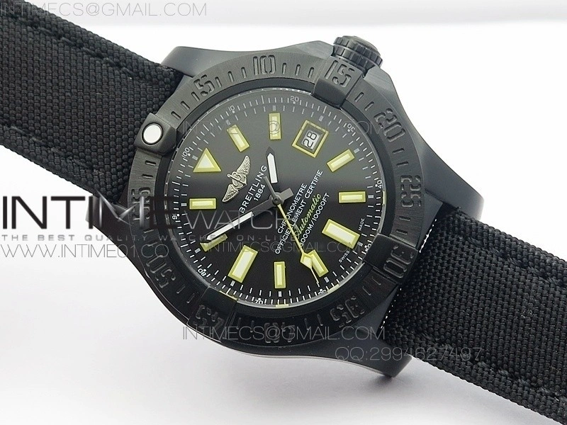 Seawolf DLC Best Edition SuperLumed Black Dial on Nylon Strap A2836