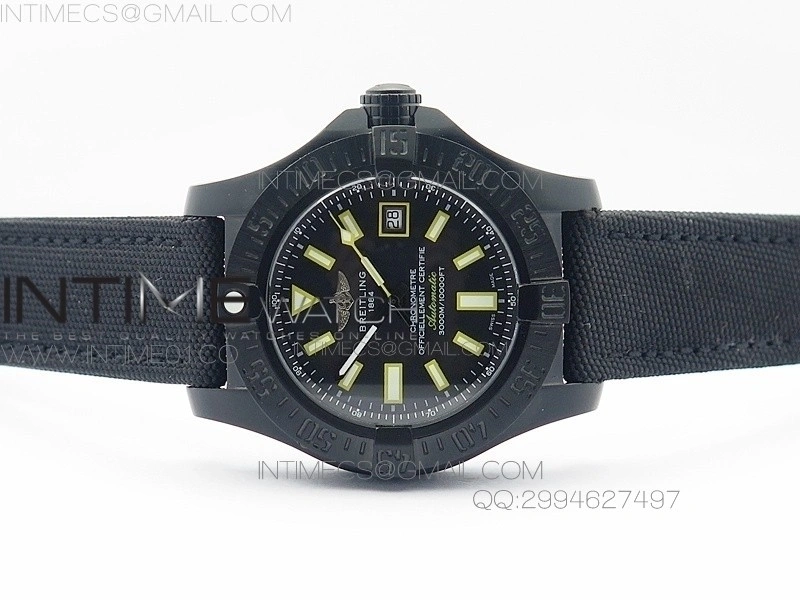 Seawolf DLC Best Edition SuperLumed Black Dial on Nylon Strap A2836