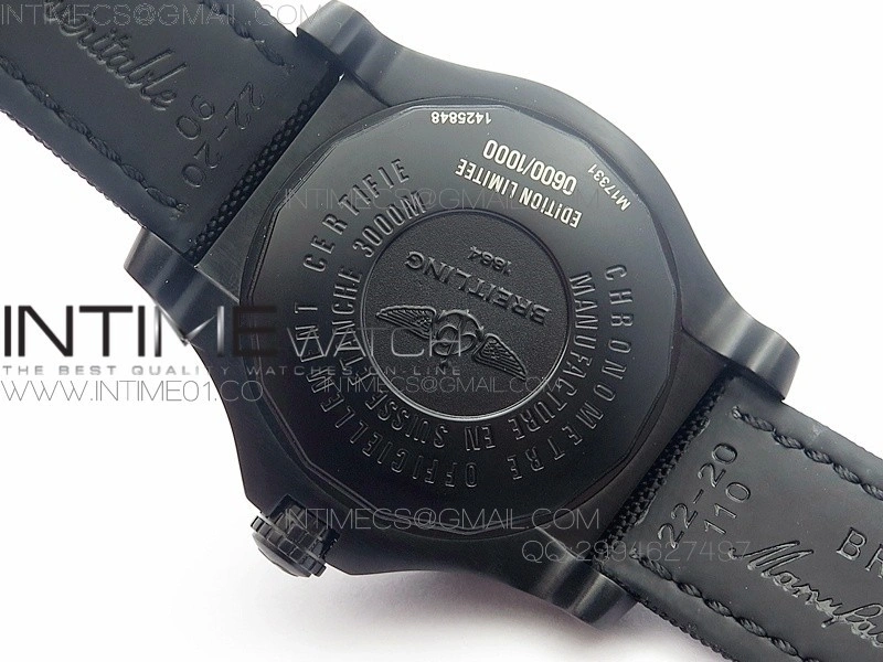 Seawolf DLC Best Edition SuperLumed Black Dial on Nylon Strap A2836