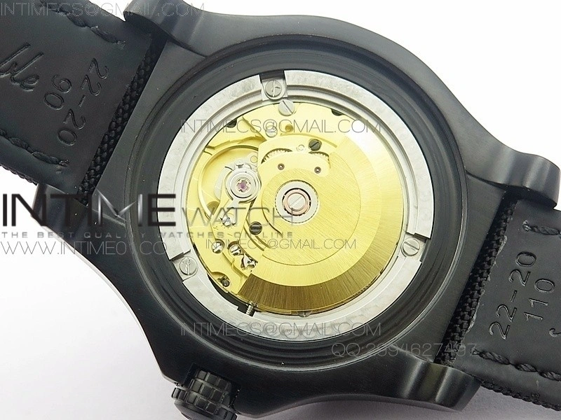 Seawolf DLC Best Edition SuperLumed Black Dial on Nylon Strap A2836