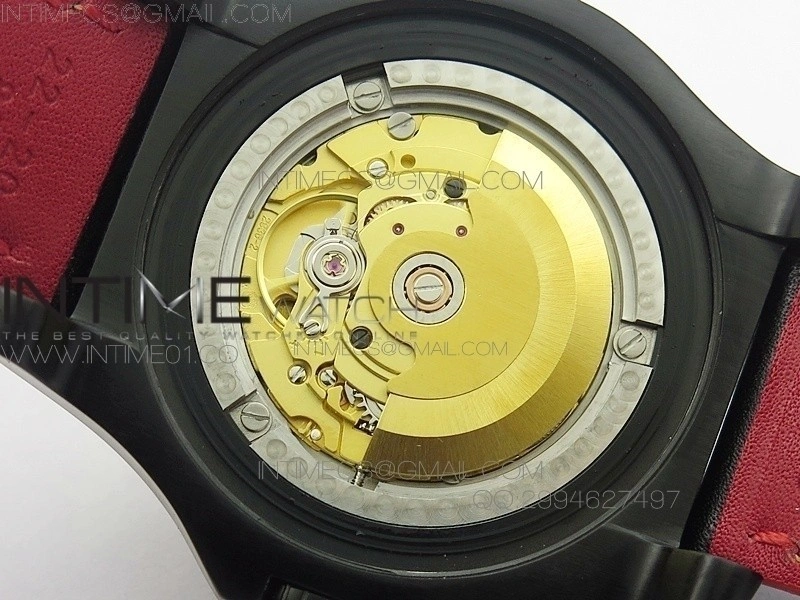 Seawolf DLC Best Edition SuperLumed Yellow Dial on leather Strap A2836
