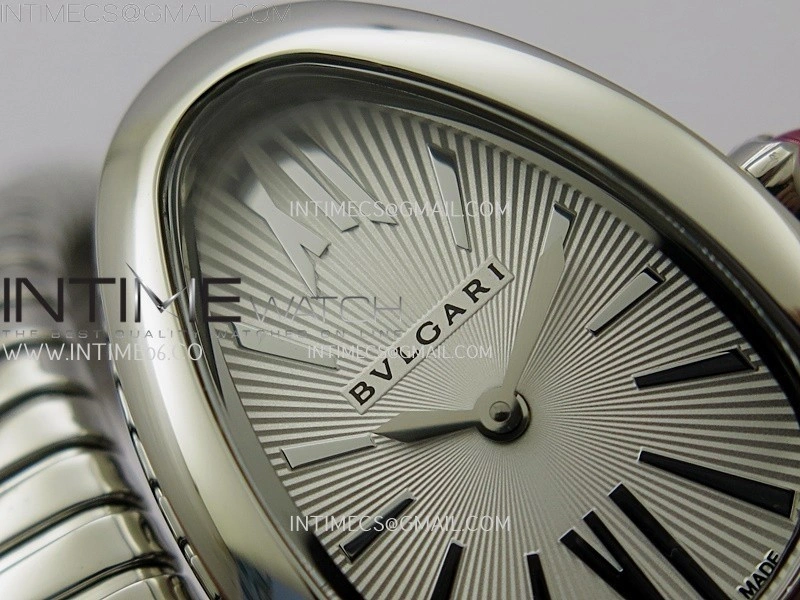 Serpenti 35mm SS BVF 1:1 Best Edition Silver Dial on SS Bracelet Ronda Quartz