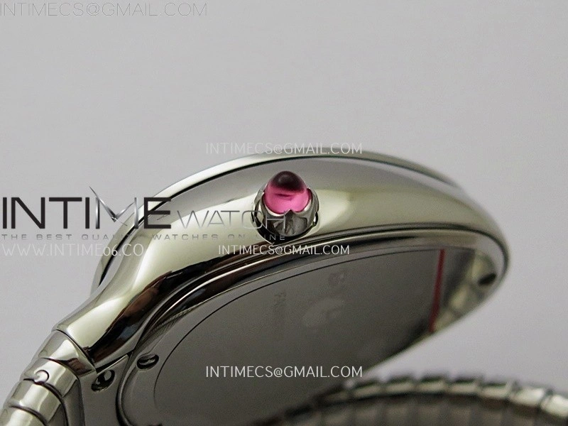 Serpenti 35mm SS BVF 1:1 Best Edition Silver Dial on SS Bracelet Ronda Quartz