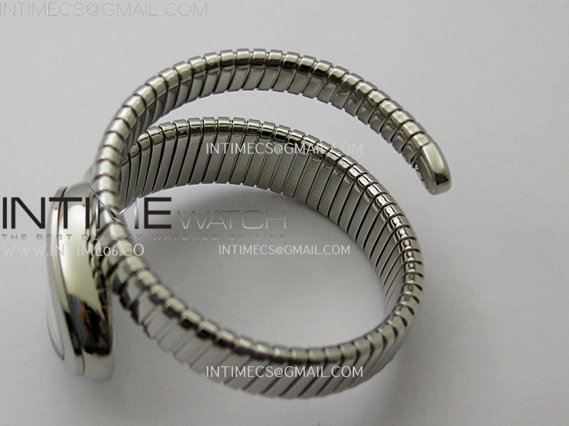 Serpenti 35mm SS BVF 1:1 Best Edition Silver Dial on SS Bracelet Ronda Quartz