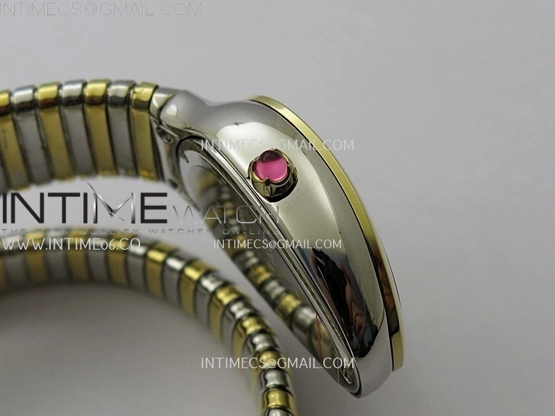 Serpenti 35mm SS YG BVF 1:1 Best Edition Silver Dial on SS YG Bracelet Ronda Quartz