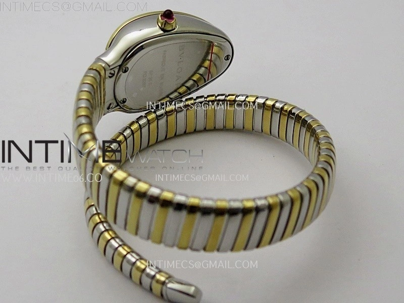 Serpenti 35mm SS YG BVF 1:1 Best Edition Silver Dial on SS YG Bracelet Ronda Quartz