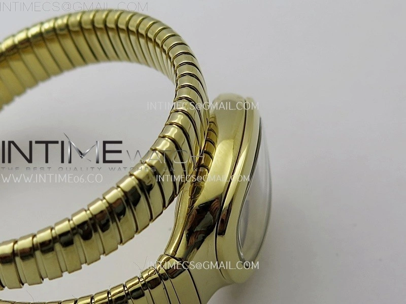 Serpenti 35mm YG BVF 1:1 Best Edition Silver Dial on YG Bracelet Ronda Quartz