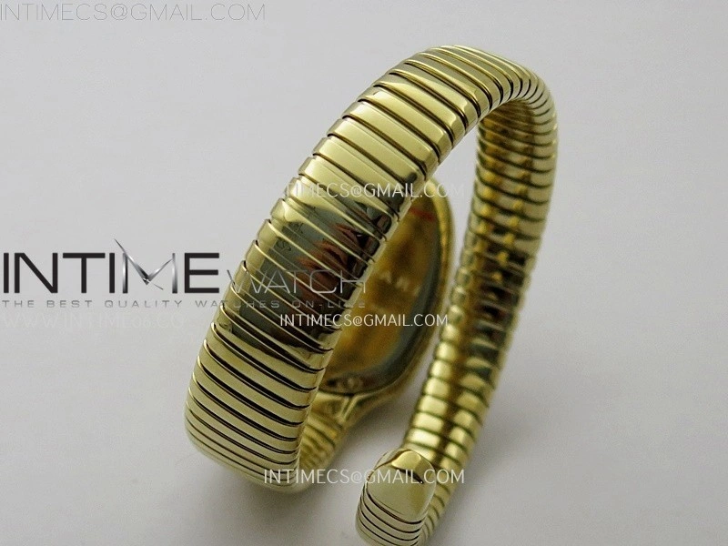 Serpenti 35mm YG BVF 1:1 Best Edition Silver Dial on YG Bracelet Ronda Quartz