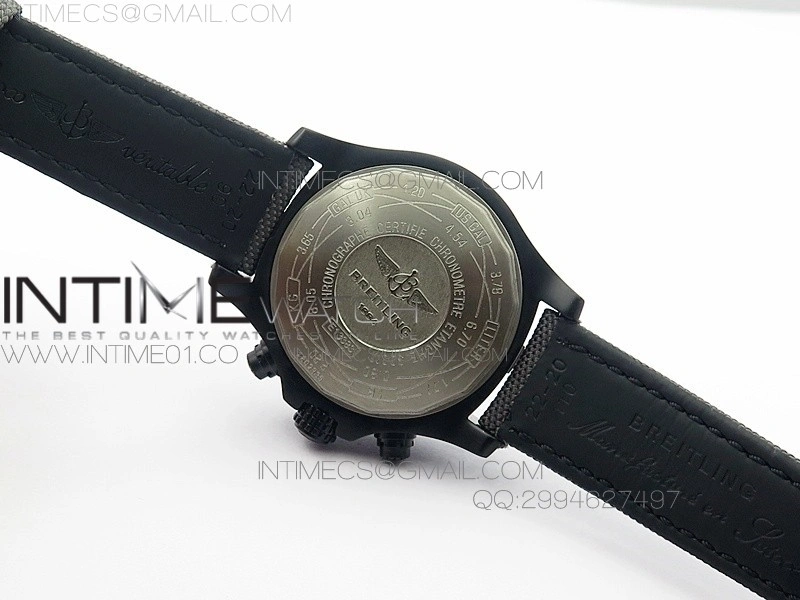 Skyland Avenger Titanium DLC 1:1 Best Edition Blue MOP Dial on Nylon Strap A7750