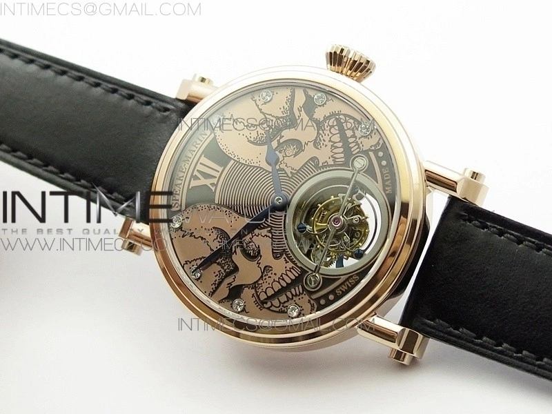 Speake-Marin RG Case RG Dial on RG Dial On Black Leather Asian EQ Tourbillon