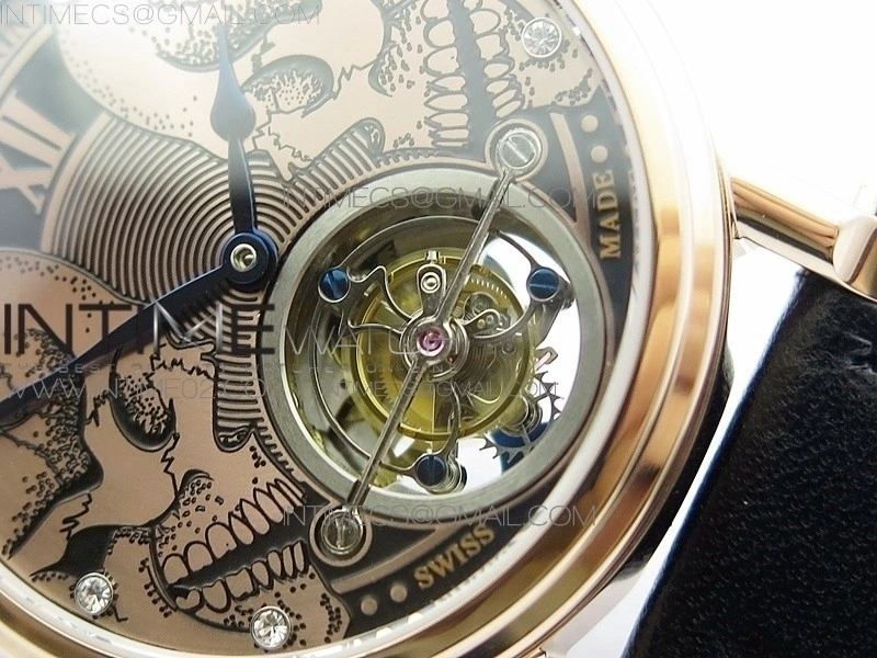 Speake-Marin RG Case RG Dial on RG Dial On Black Leather Asian EQ Tourbillon