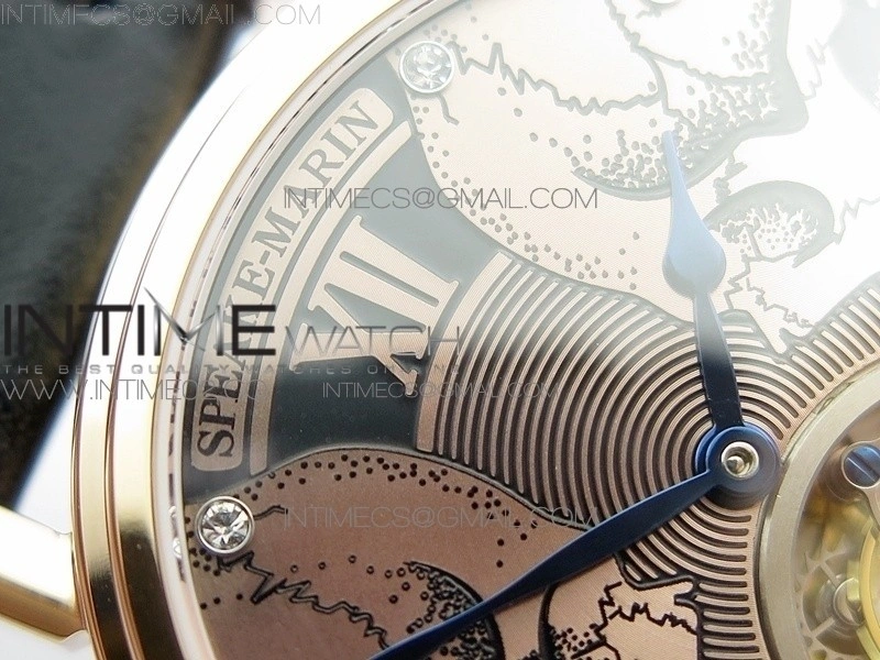 Speake-Marin RG Case RG Dial on RG Dial On Black Leather Asian EQ Tourbillon