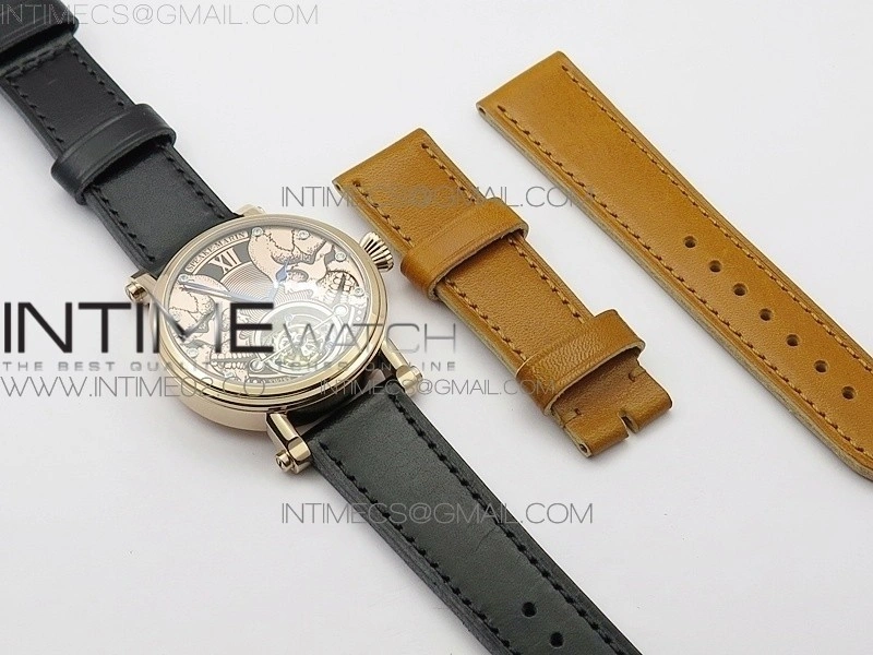 Speake-Marin RG Case RG Dial on RG Dial On Black Leather Asian EQ Tourbillon