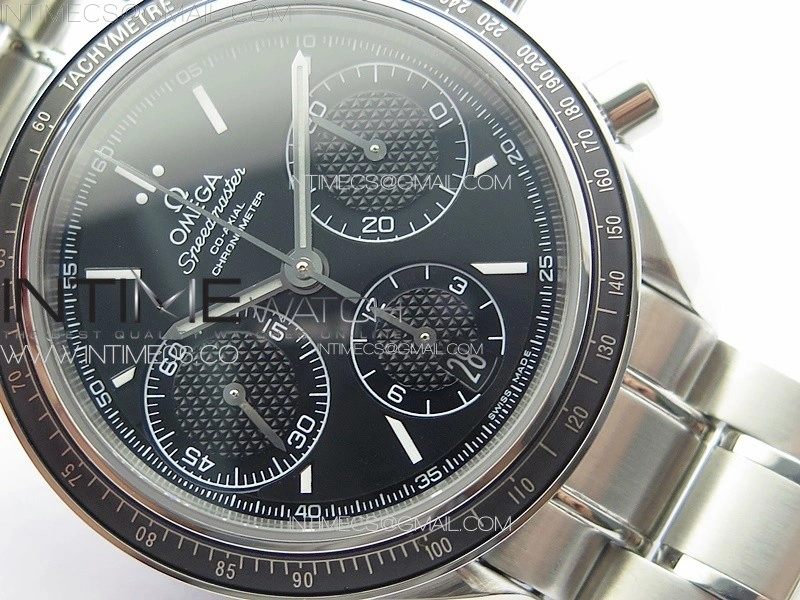 Speedmaster SS HRF 1:1 Best Edition Black Dial on SS Bracelet A7750