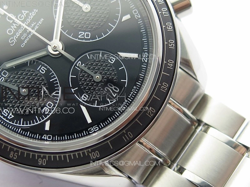 Speedmaster SS HRF 1:1 Best Edition Black Dial on SS Bracelet A7750