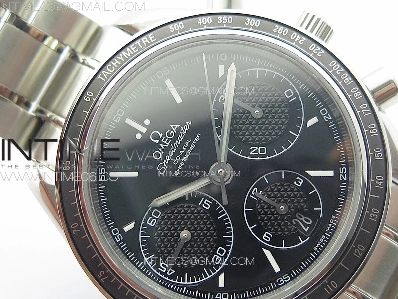 Speedmaster SS HRF 1:1 Best Edition Black Dial on SS Bracelet A7750