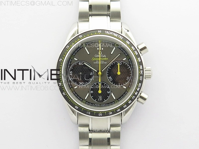 Speedmaster SS HRF 1:1 Best Edition Gray Dial on SS Bracelet A7750