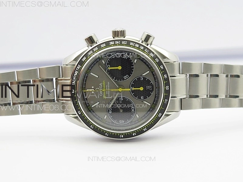 Speedmaster SS HRF 1:1 Best Edition Gray Dial on SS Bracelet A7750