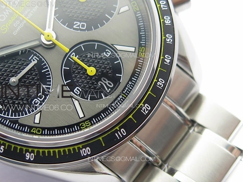 Speedmaster SS HRF 1:1 Best Edition Gray Dial on SS Bracelet A7750