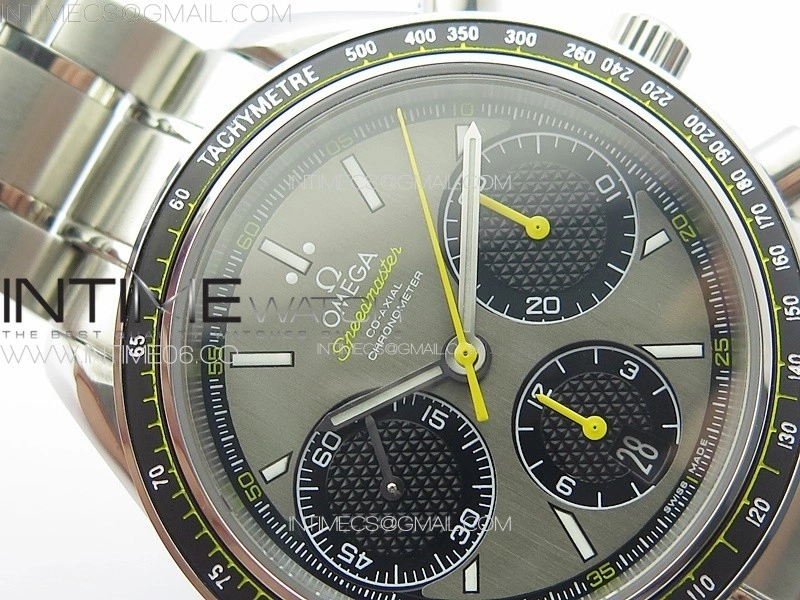 Speedmaster SS HRF 1:1 Best Edition Gray Dial on SS Bracelet A7750