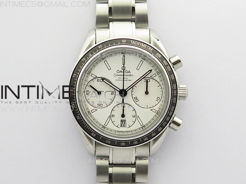 Speedmaster SS HRF 1:1 Best Edition White Dial on SS Bracelet A7750