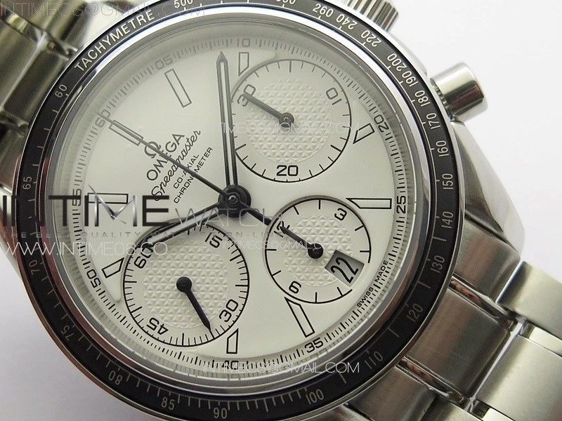Speedmaster SS HRF 1:1 Best Edition White Dial on SS Bracelet A7750