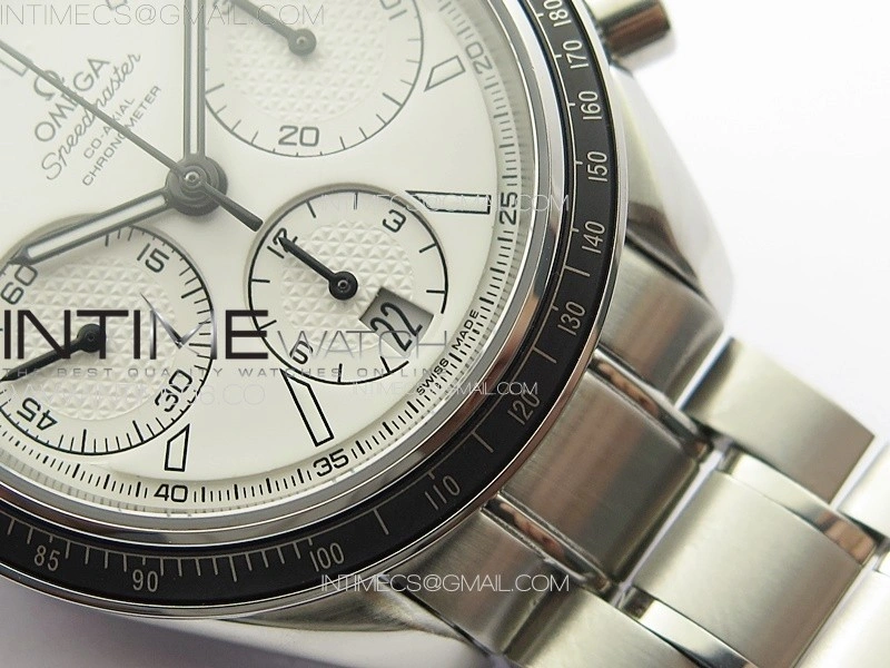 Speedmaster SS HRF 1:1 Best Edition White Dial on SS Bracelet A7750