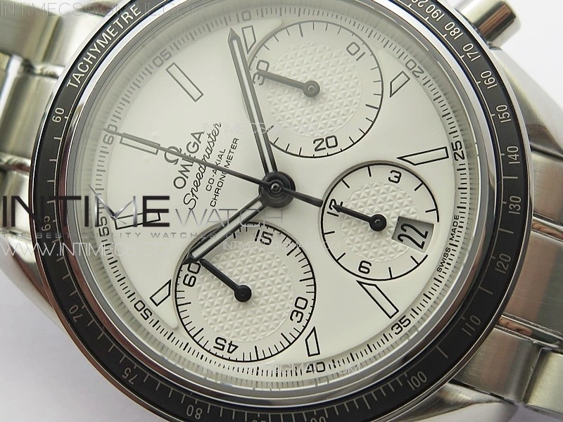 Speedmaster SS HRF 1:1 Best Edition White Dial on SS Bracelet A7750