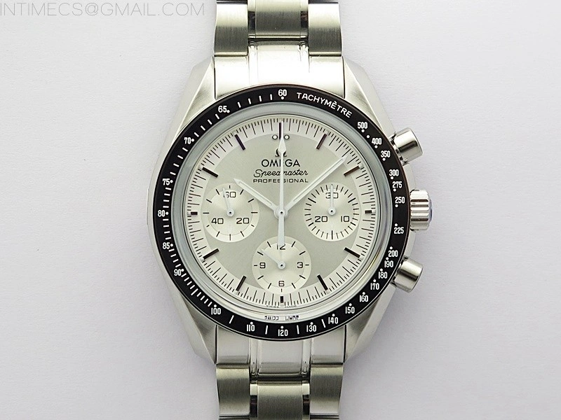 Speedmaster SS RMF Best Edition White Dial on SS Bracelet Lemania HW