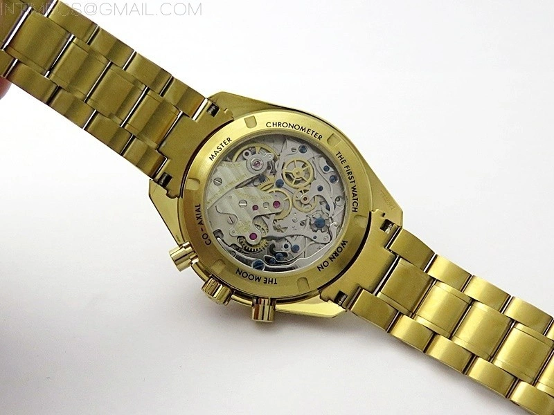 Speedmaster YG RMF Best Edition Green Dial on YG Bracelet Lemania HW