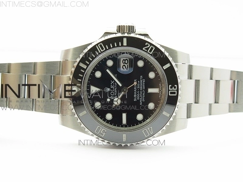 Submariner 116610 LN Black Ceramic 904L GMF 1:1 Best Edition Black Dial On SA3135