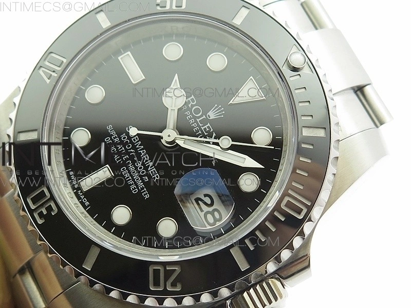 Submariner 116610 LN Black Ceramic 904L GMF 1:1 Best Edition Black Dial On SA3135