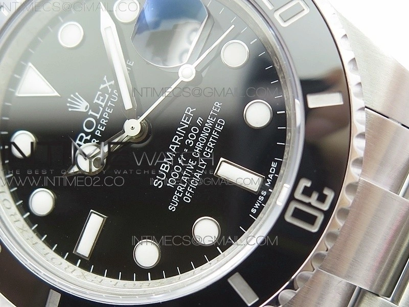 Submariner 116610 LN Black Ceramic 904L GMF 1:1 Best Edition Black Dial On SA3135