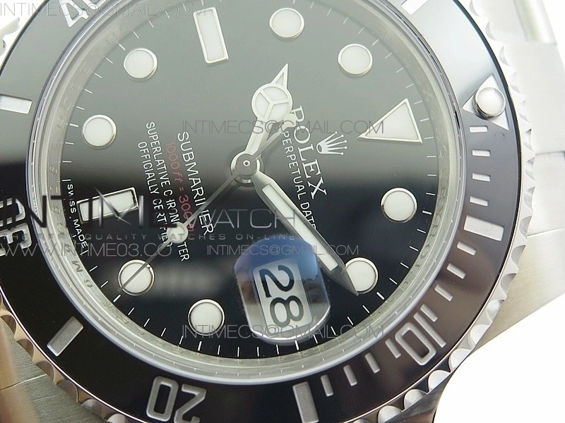 Submariner 116610 LN Black Ceramic 904L GMF 1:1 Best Edition Black Dial On SA3135