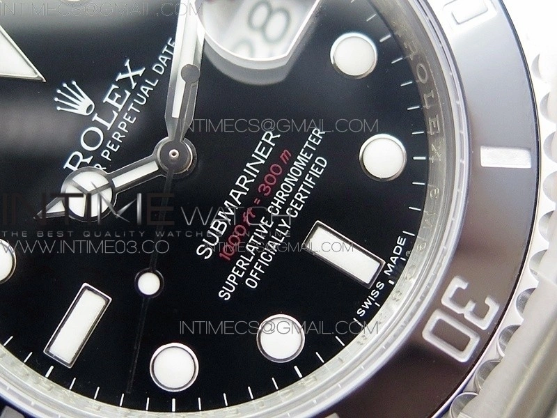 Submariner 116610 LN Black Ceramic 904L GMF 1:1 Best Edition Black Dial On SA3135